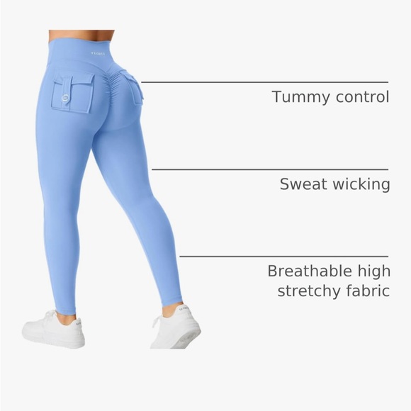 Stylish Blue Leggings for Women - Picture 1 of 7